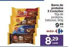 Carrefour 3 corações - barra de proteína oferta