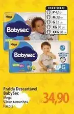 Atacadão Babysec - fralda descartável oferta