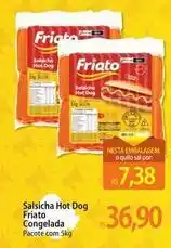 Atacadão Friato - salsicha hot dog congelada oferta