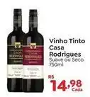 Novo Atacarejo Casa rodrigues - vinho tinto oferta