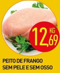 Calvo Atacadista Peito de Frango sem pele e sem osso 1kg oferta