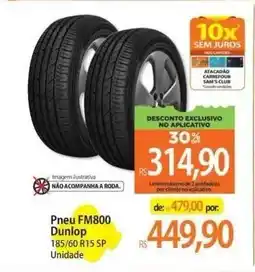 Atacadão Pneu FM800 Dunlop oferta