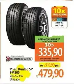 Atacadão Pneu Dunlop SP FM800 oferta