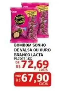 Assaí Atacadista Bombom Sonho de Valsa ou Ouro Branco Lacta oferta