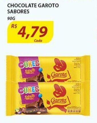 Assaí Atacadista Chocolate Garoto Sabores 90g oferta