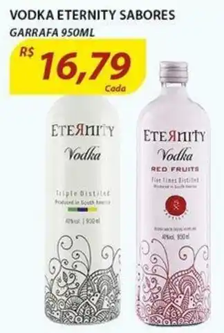 Assaí Atacadista Vodka Eternity sabores 950ml oferta