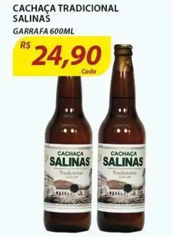 Assaí Atacadista Cachaca Tradicional Salina's 600ml oferta