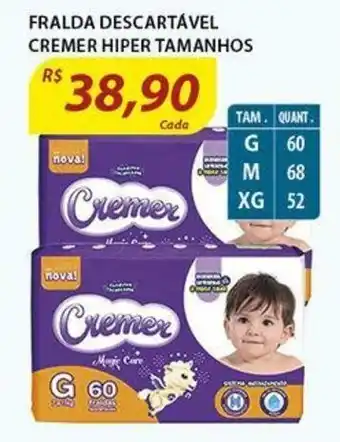Assaí Atacadista Fralda Descartavel Cremer Hiper Tamanhos oferta