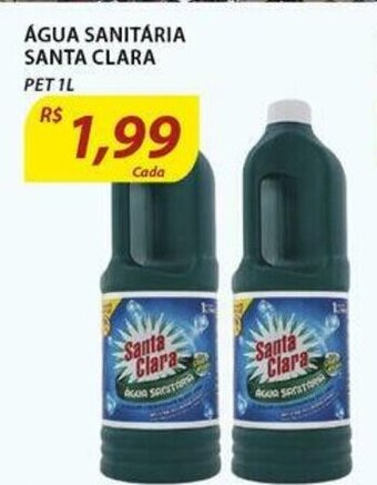 Assaí Atacadista Agua Sanitaria Santa Clara 1L oferta