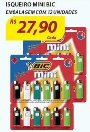 Assaí Atacadista Isqueiro Bic Mini 12 unidades oferta