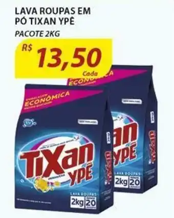 Assaí Atacadista Lava roupa em po Tixan Ype 2kg oferta