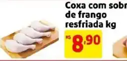 Mercado Extra Coxa com sobrecoxa de frango resfriada oferta