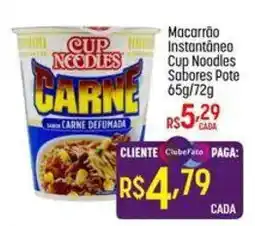 Muffato Macarrão instantâneo cup noodles pote carne defumada oferta