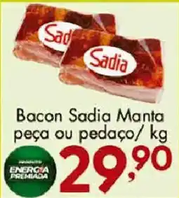 Confiança Supermercados Bacon Sadia Manta oferta