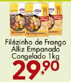 Confiança Supermercados Filézinho de Frango Alliz Empanado oferta
