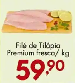 Confiança Supermercados Filé de Tilápia Premium fresca oferta