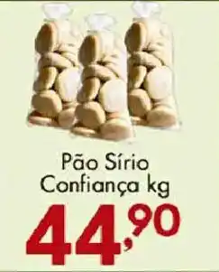 Confiança Supermercados Pão Sírio Confiança kg oferta