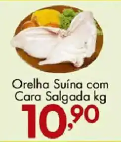 Confiança Supermercados Orelha Suína com Cara Salgada oferta