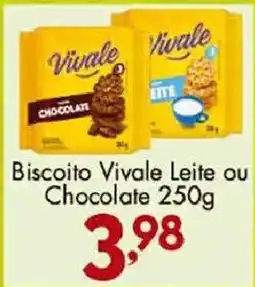 Confiança Supermercados Biscoito Vivale Leite ou Chocolate oferta