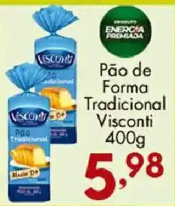 Confiança Supermercados Pão de Forma Tradicional Visconti oferta