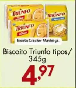 Confiança Supermercados Biscoito triunfo tipos oferta
