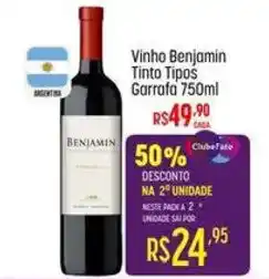 Muffato Vinho benjamin tinto tipos oferta
