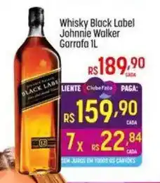 Muffato Whisky Black Label Johnnie Walker Garrafa 1L oferta