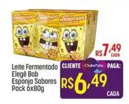 Muffato Leite Fermentado Elegê Bob Esponja Sabores oferta