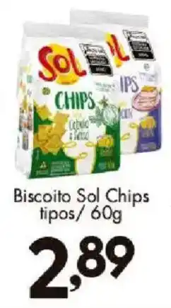 Confiança Supermercados Biscoito sol chips tipos oferta