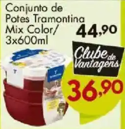 Confiança Supermercados Conjunto de Potes Tramontina Mix Color oferta
