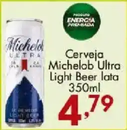 Confiança Supermercados Cerveja Michelob Ultra Light Beer lata oferta