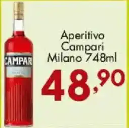 Confiança Supermercados Aperitivo Campari Milano oferta