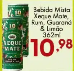 Confiança Supermercados Bebida mista xeque mate, rum, guaraná & limão oferta