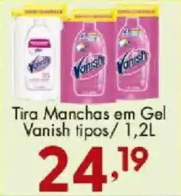 Confiança Supermercados Tira Manchas em Gel Vanish tipos oferta