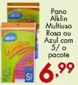Confiança Supermercados Pano alklin multiuso rosa ou azul oferta