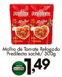 Confiança Supermercados molho de tomate refogado predilecta sachê oferta