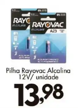 Confiança Supermercados Pilha rayovac alcalina oferta