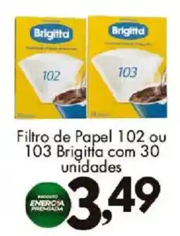 Confiança Supermercados Filtro de Papel 102 ou 103 Brigitta oferta