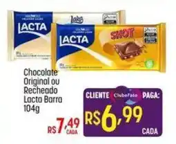 Muffato Chocolate original ou recheado lacta barra oferta