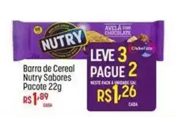 Muffato Barra de Cereal Nutry Sabores oferta