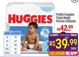 Muffato Fralda huggies triplo mega oferta