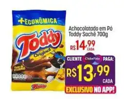 Muffato Achocolatado em pó toddy sachê oferta