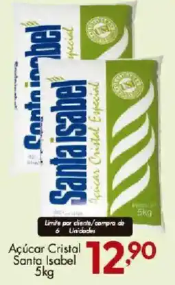 Confiança Supermercados Açúcar Cristal Santa Isabel oferta