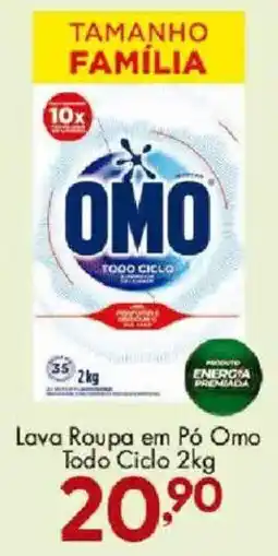Confiança Supermercados Lava Roupa em Pó Omo Todo Ciclo oferta