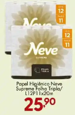 Confiança Supermercados Papel Higiênico Neve Supreme Folha Tripla oferta