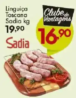 Confiança Supermercados Linguiça Toscana Sadia oferta