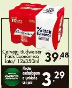 Confiança Supermercados Cerveja budweiser oferta