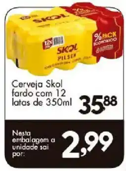 Confiança Supermercados Cerveja skol fardo oferta