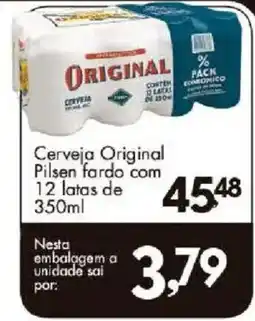 Confiança Supermercados Cerveja original pilsen fardo oferta