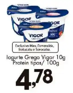 Confiança Supermercados logurte grego vigor 10g oferta